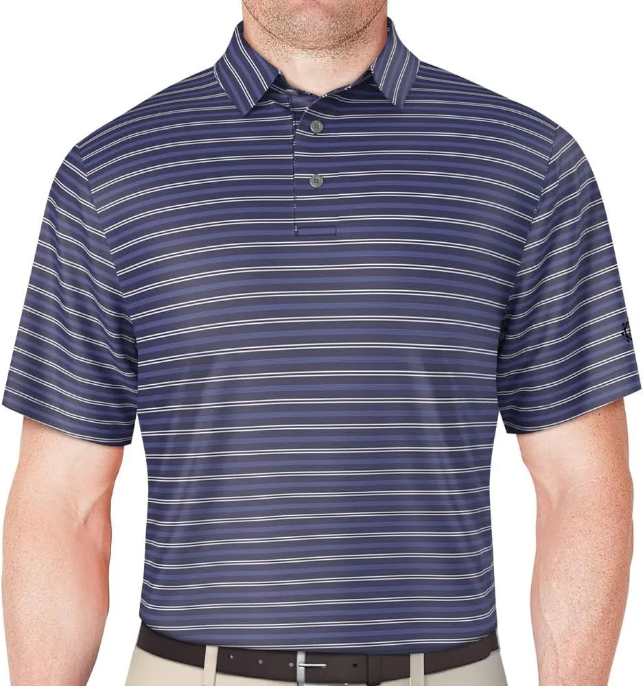 Ben Hogan Stripe Polo - Birdseye Print