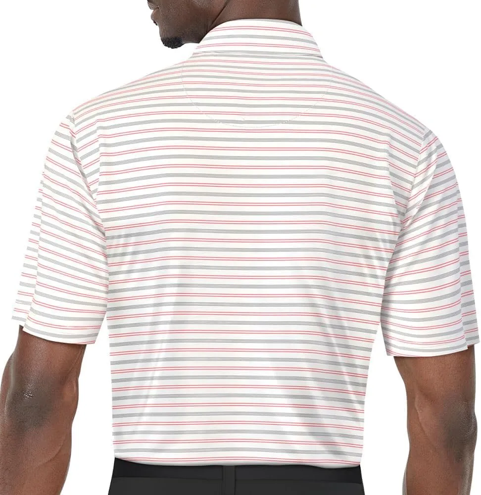 Ben Hogan Stripe Polo - Birdseye Print