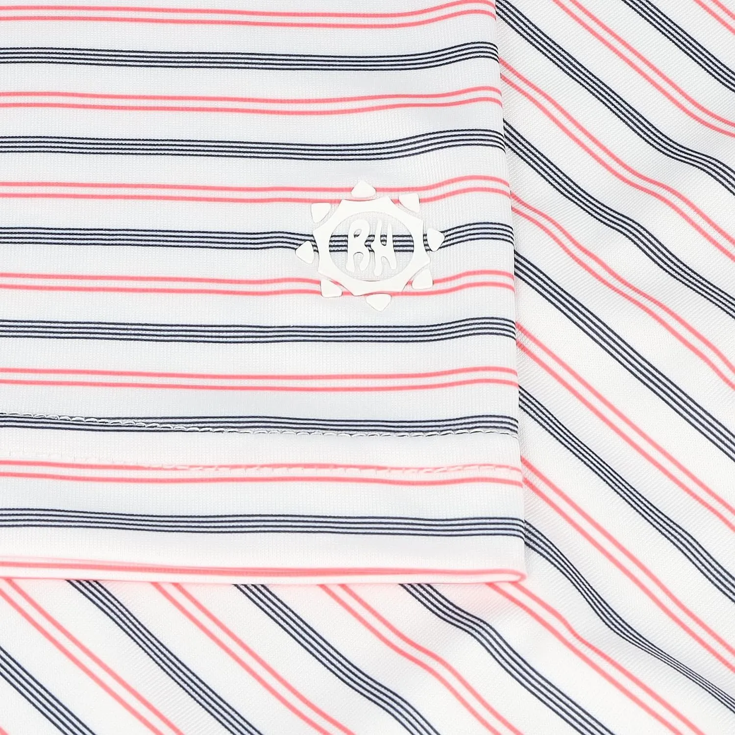 Ben Hogan Stripe Polo - Birdseye Print