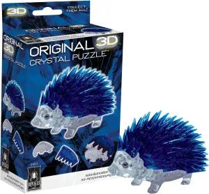 BePuzzled | Hedgehog Standard Original 3D Crystal Puzzle, Ages 12 and Up