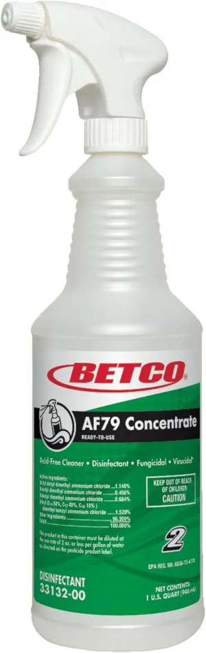 Betco® AF79 Spray Bottles, 32 Oz., Pearlized, Case Of 12