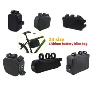 Bicycle Bike Tube Frame Pack Bag Case Battery li-ion Tool Box Storage MTB Ebike Hanging bike saddle bag