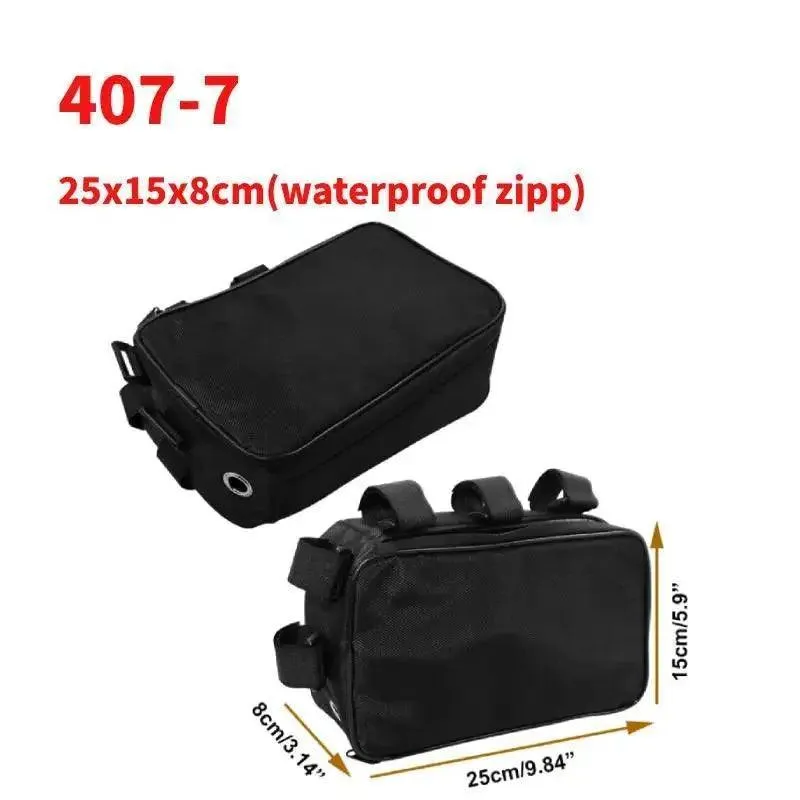 Bicycle Bike Tube Frame Pack Bag Case Battery li-ion Tool Box Storage MTB Ebike Hanging bike saddle bag