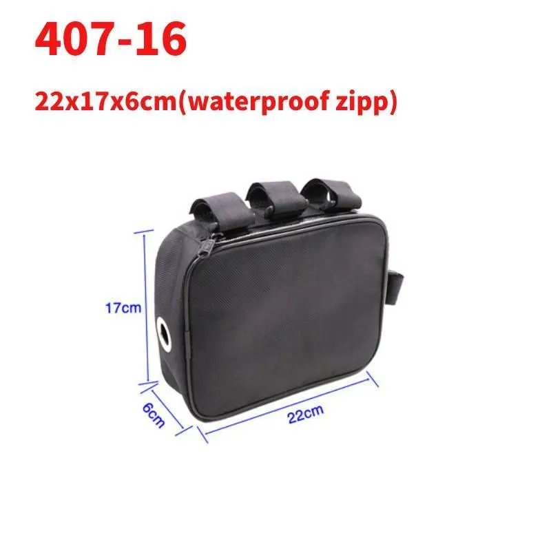 Bicycle Bike Tube Frame Pack Bag Case Battery li-ion Tool Box Storage MTB Ebike Hanging bike saddle bag