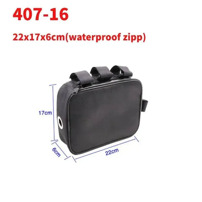 Bicycle Bike Tube Frame Pack Bag Case Battery li-ion Tool Box Storage MTB Ebike Hanging bike saddle bag