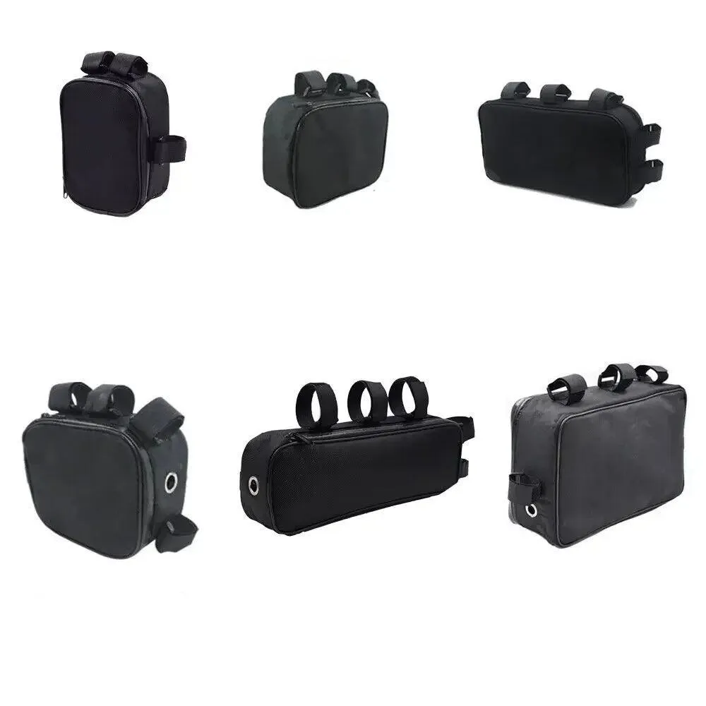 Bicycle Bike Tube Frame Pack Bag Case Battery li-ion Tool Box Storage MTB Ebike Hanging bike saddle bag