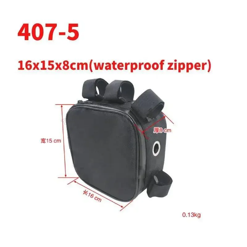 Bicycle Bike Tube Frame Pack Bag Case Battery li-ion Tool Box Storage MTB Ebike Hanging bike saddle bag