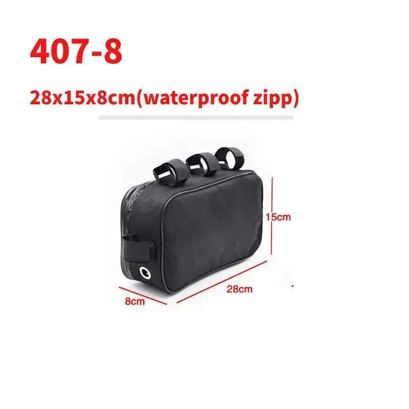 Bicycle Bike Tube Frame Pack Bag Case Battery li-ion Tool Box Storage MTB Ebike Hanging bike saddle bag