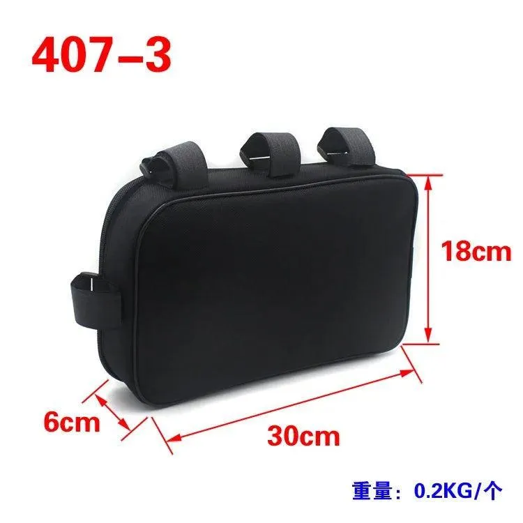 Bicycle Bike Tube Frame Pack Bag Case Battery li-ion Tool Box Storage MTB Ebike Hanging bike saddle bag