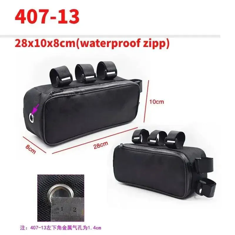Bicycle Bike Tube Frame Pack Bag Case Battery li-ion Tool Box Storage MTB Ebike Hanging bike saddle bag