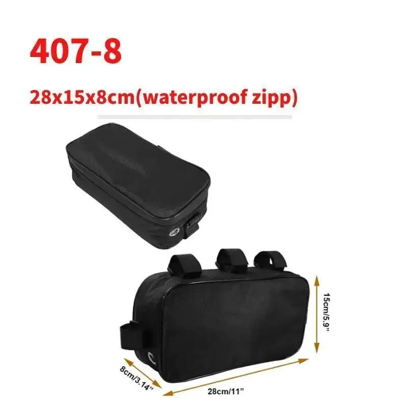 Bicycle Bike Tube Frame Pack Bag Case Battery li-ion Tool Box Storage MTB Ebike Hanging bike saddle bag