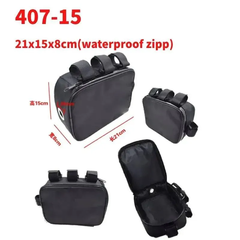 Bicycle Bike Tube Frame Pack Bag Case Battery li-ion Tool Box Storage MTB Ebike Hanging bike saddle bag