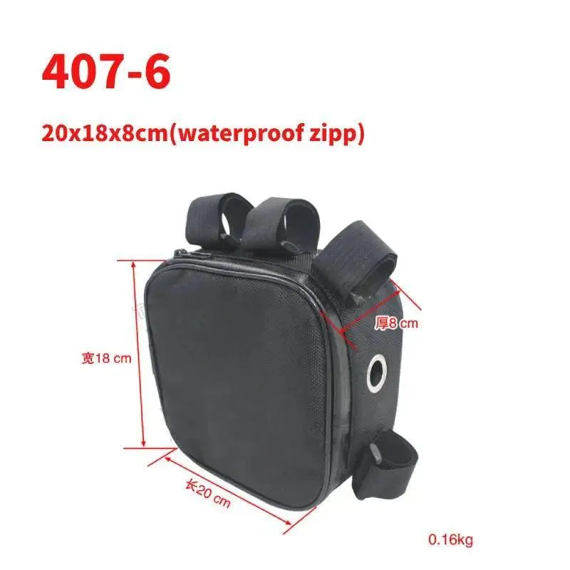 Bicycle Bike Tube Frame Pack Bag Case Battery li-ion Tool Box Storage MTB Ebike Hanging bike saddle bag