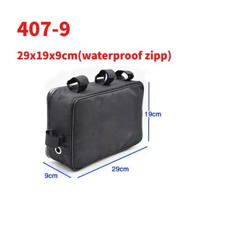 Bicycle Bike Tube Frame Pack Bag Case Battery li-ion Tool Box Storage MTB Ebike Hanging bike saddle bag
