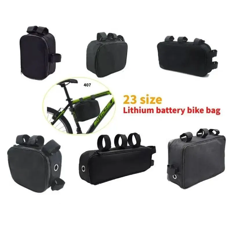 Bicycle Bike Tube Frame Pack Bag Case Battery li-ion Tool Box Storage MTB Ebike Hanging bike saddle bag