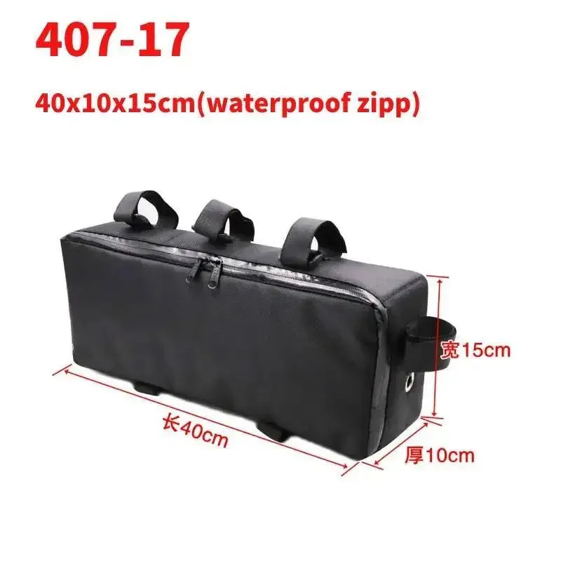 Bicycle Bike Tube Frame Pack Bag Case Battery li-ion Tool Box Storage MTB Ebike Hanging bike saddle bag