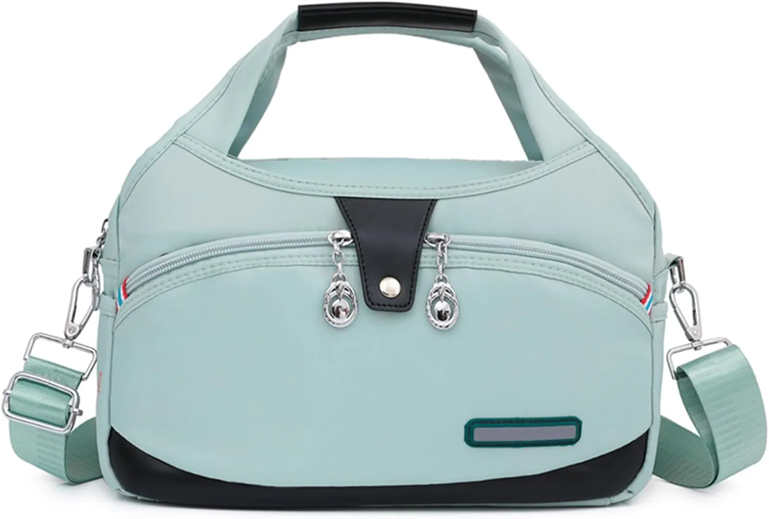 Blaciokamith Tote Bag,Soft Side Lightweight Underseat Tote,Multi-Pocket Fashion Waterproof Anti-Theft Handbag Crossbody