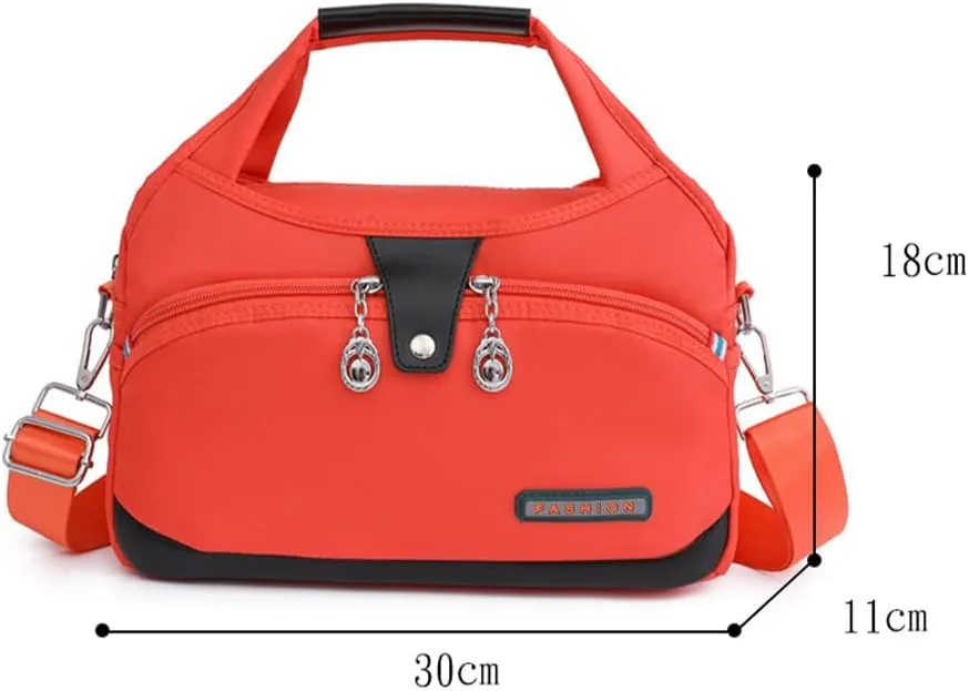 Blaciokamith Tote Bag,Soft Side Lightweight Underseat Tote,Multi-Pocket Fashion Waterproof Anti-Theft Handbag Crossbody