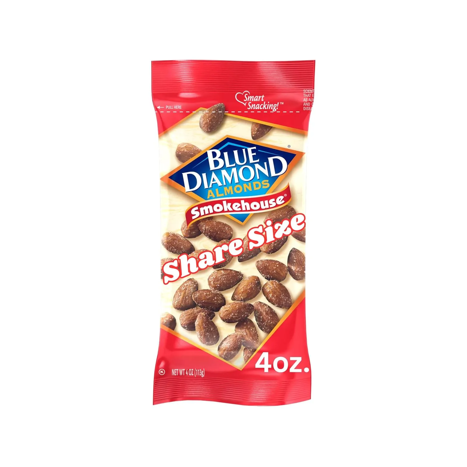 Blue Diamond Almonds, Smokehouse, 4 Ounce (pack of 12)