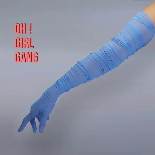 Blue Elbow length Opera gloves with 8 colors: Touch-Screen Gloves (Copy)