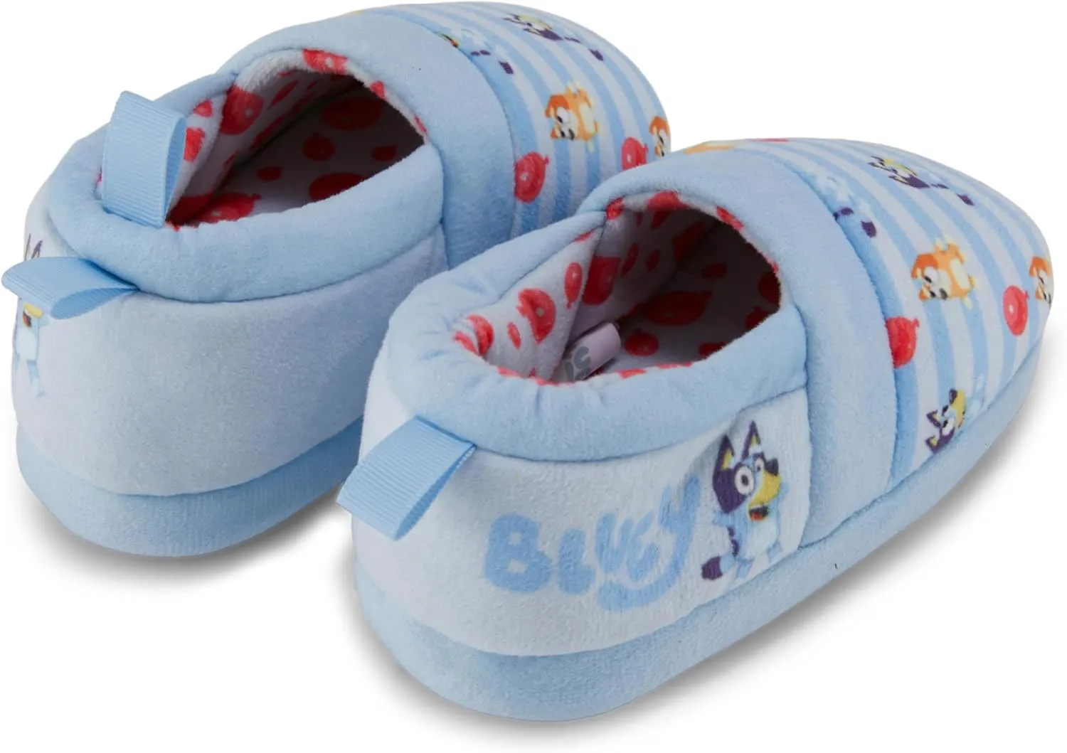 Bluey & Bingo Plush Kids Slippers - Cozy Slip-On Aline Slippers for Boys & Girls Featuring, Bandit, Chilli & Bingo