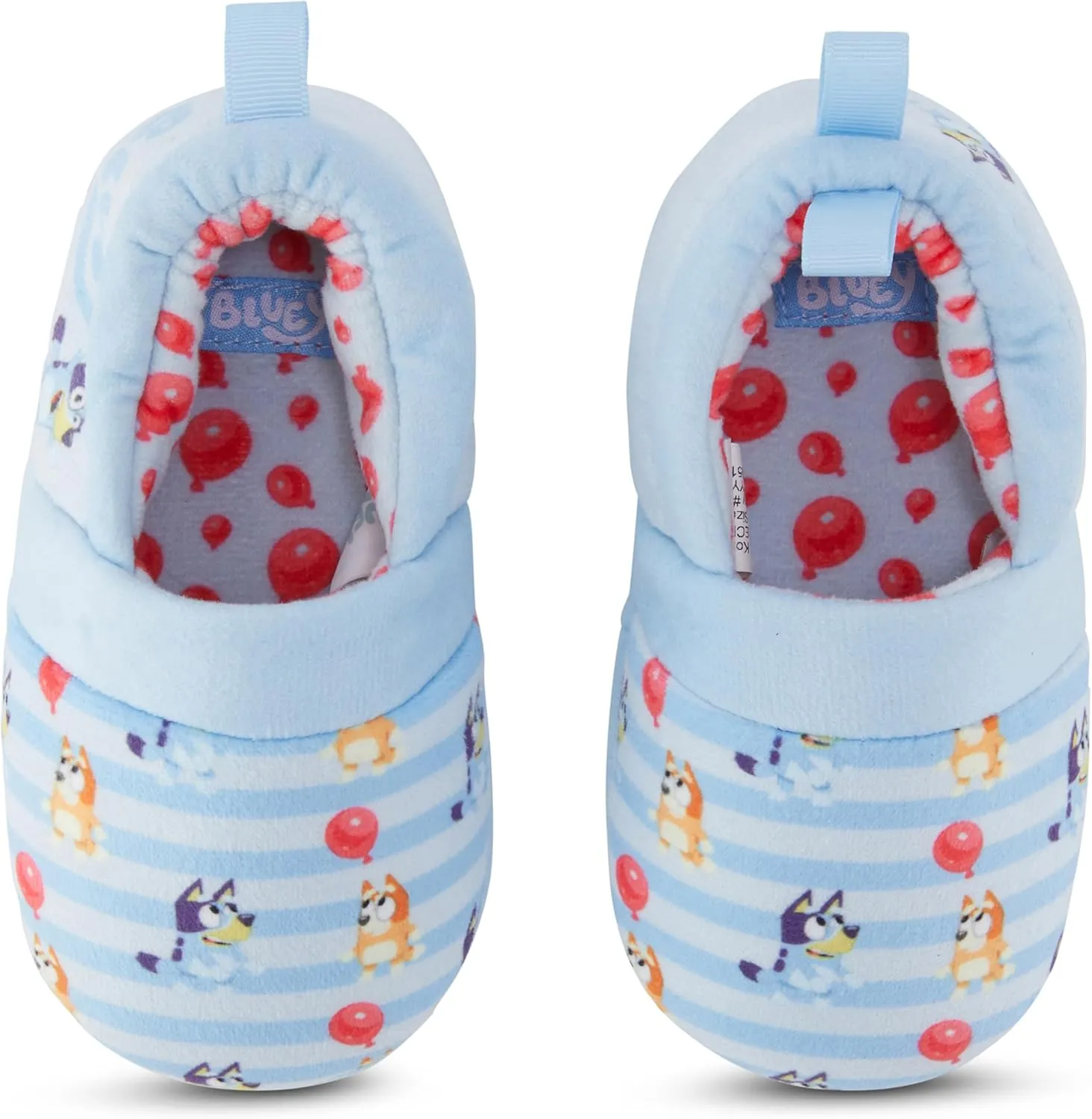 Bluey & Bingo Plush Kids Slippers - Cozy Slip-On Aline Slippers for Boys & Girls Featuring, Bandit, Chilli & Bingo