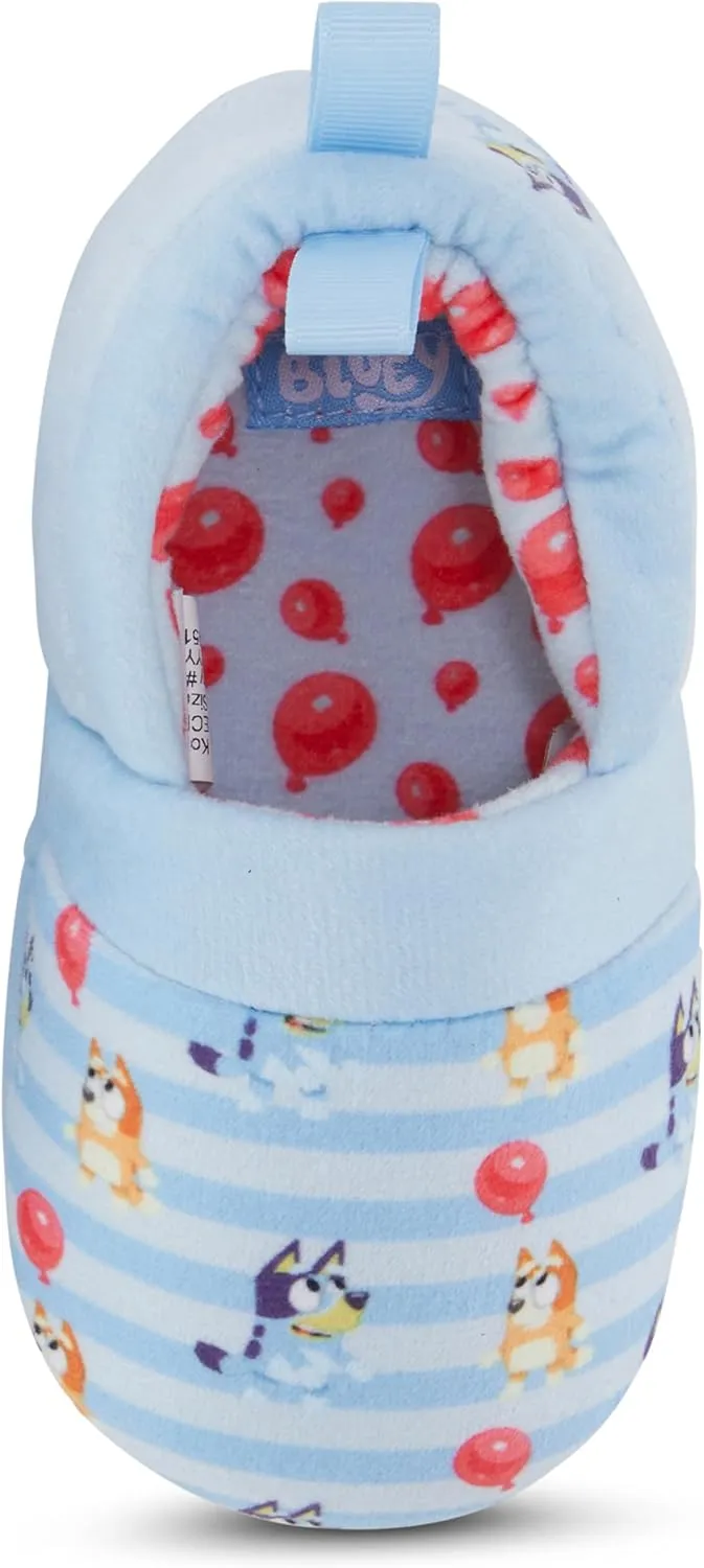 Bluey & Bingo Plush Kids Slippers - Cozy Slip-On Aline Slippers for Boys & Girls Featuring, Bandit, Chilli & Bingo