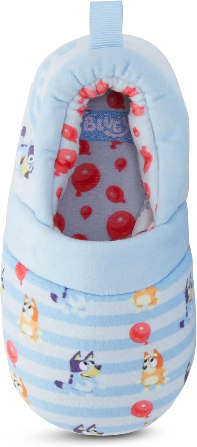 Bluey & Bingo Plush Kids Slippers - Cozy Slip-On Aline Slippers for Boys & Girls Featuring, Bandit, Chilli & Bingo
