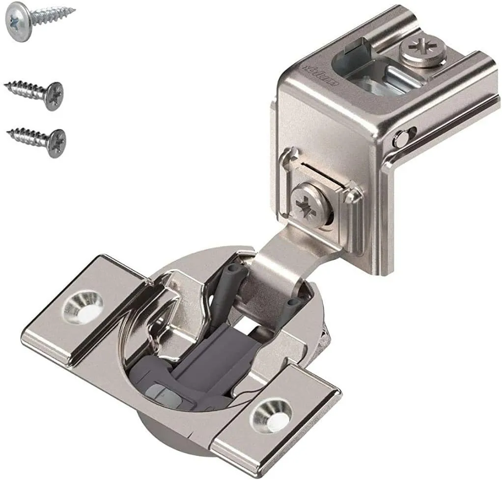 Blum 39C355B.22 Compact BLUMOTION 39C Hinge, Soft-Close, 110 Degree, 1-3/8 Overlay, Screw-on (4)