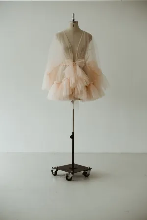 Blush Tulle Robe Mini Curve