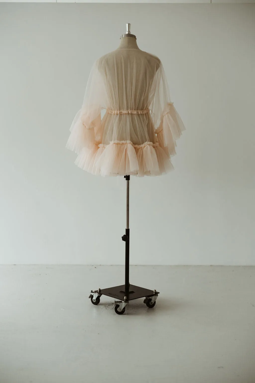 Blush Tulle Robe Mini Curve
