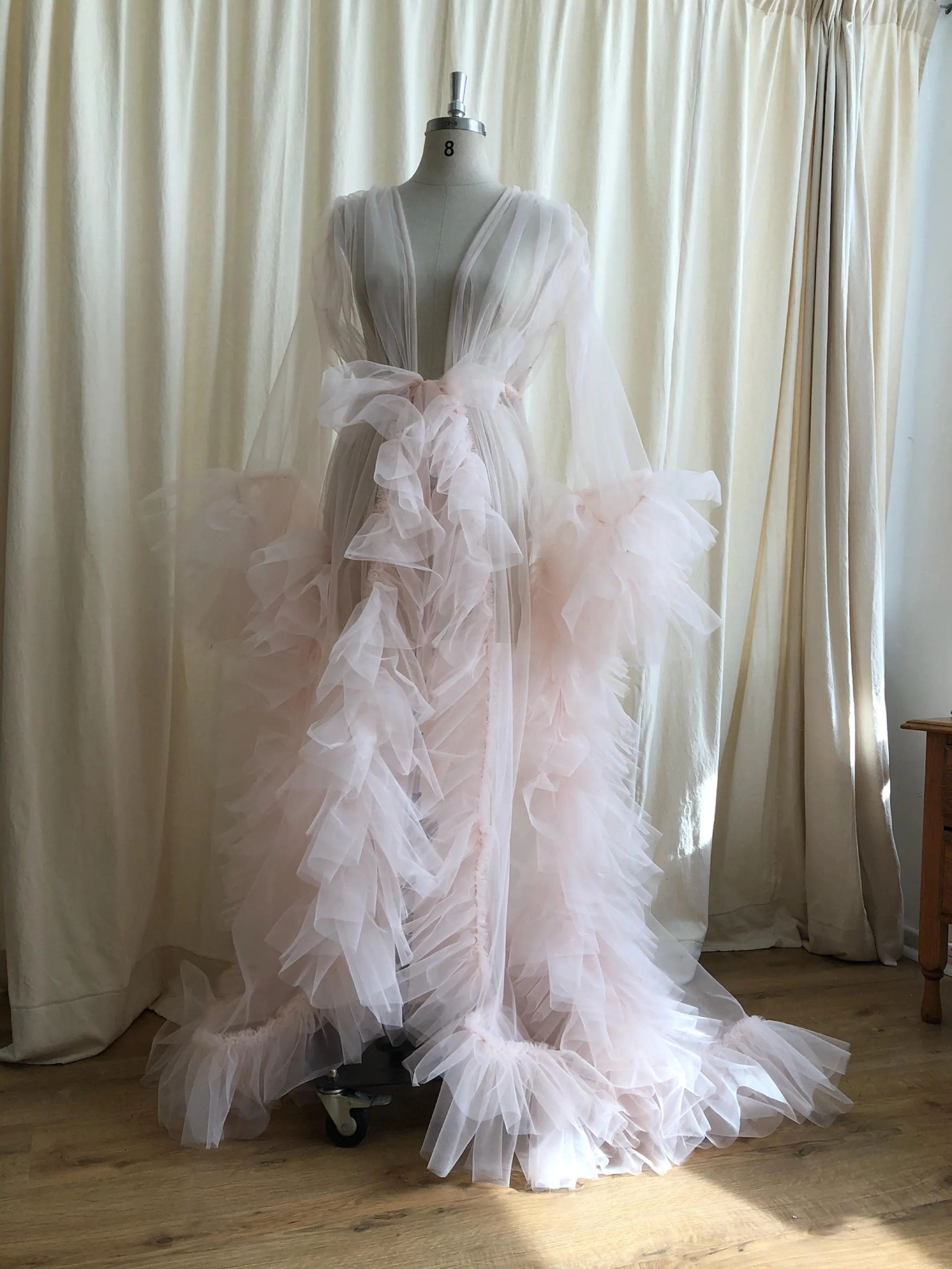 Blush Tulle Robe