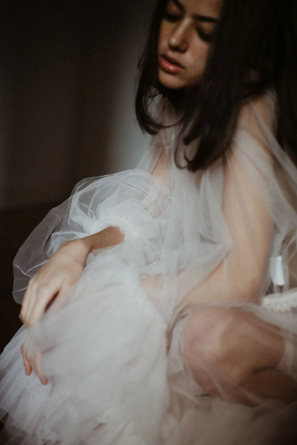 Blush Tulle Robe