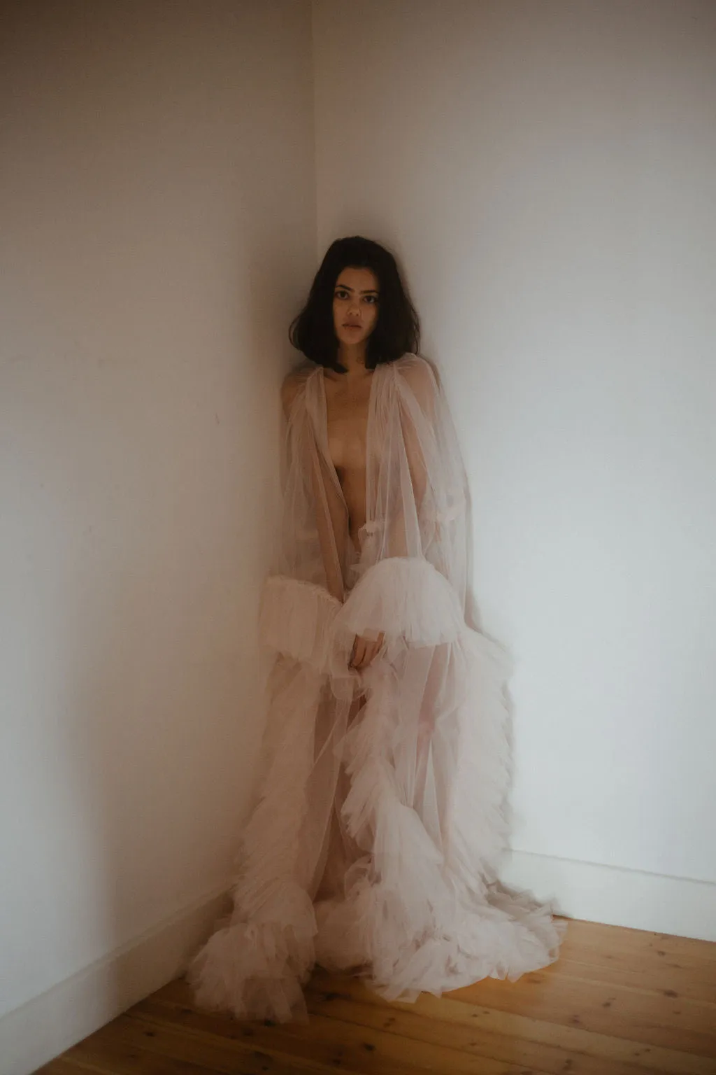 Blush Tulle Robe