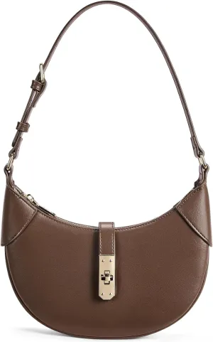 BOSTANTEN Shoulder Bags for Women Small Crescent Moon Underarm Purse Trendy Vegan Leather Handbag