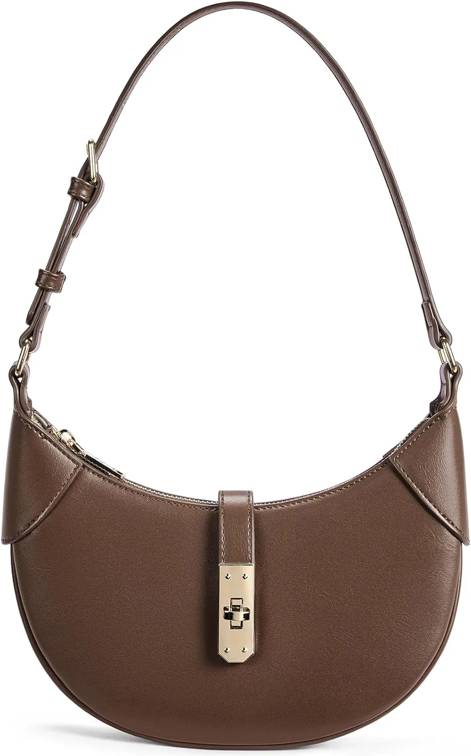 BOSTANTEN Shoulder Bags for Women Small Crescent Moon Underarm Purse Trendy Vegan Leather Handbag