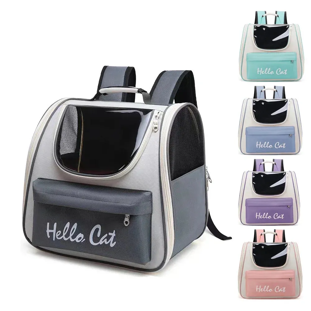 Breathable Outdoor Travel Backpack Carrier Bag for Pets