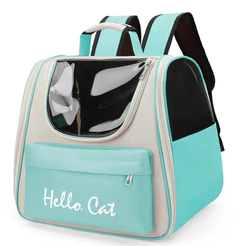 Breathable Outdoor Travel Backpack Carrier Bag for Pets