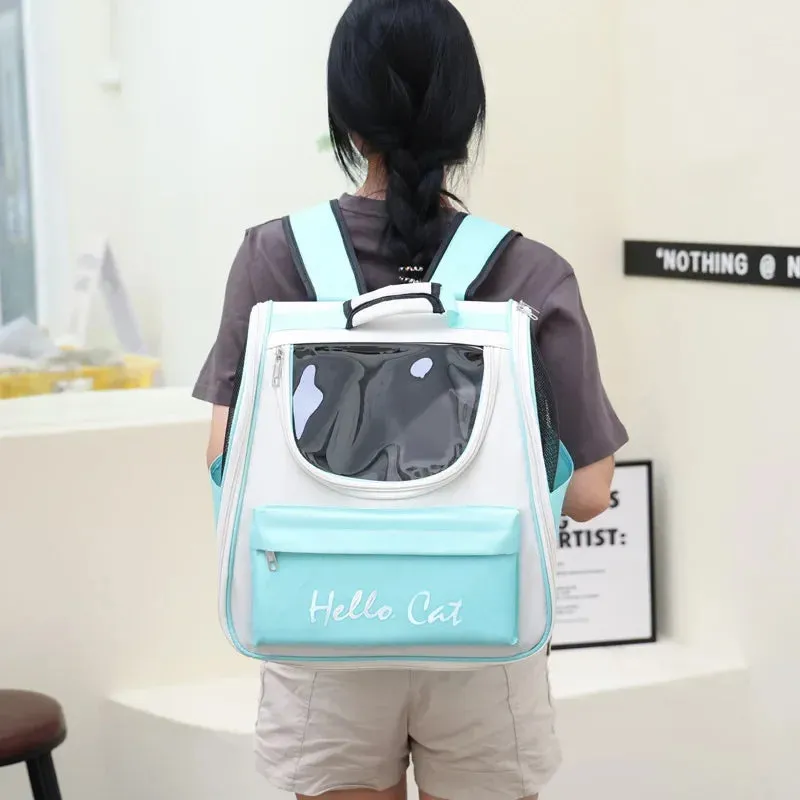 Breathable Outdoor Travel Backpack Carrier Bag for Pets