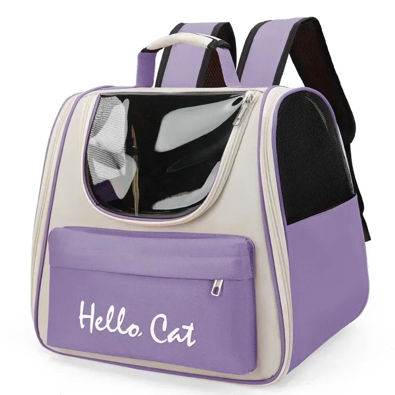 Breathable Outdoor Travel Backpack Carrier Bag for Pets
