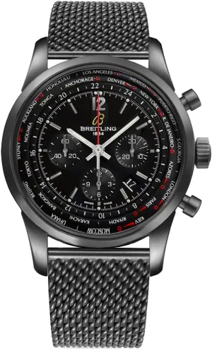 Breitling Transocean Chronograph Unitime Pilot Mens Watch MB0510U6/BC80