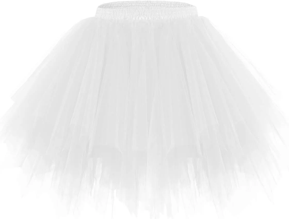 Bridesmay Women's Tutu Skirt 2025 50s Vintage Ballet Bubble Dance Skirts for Cosplay Party
