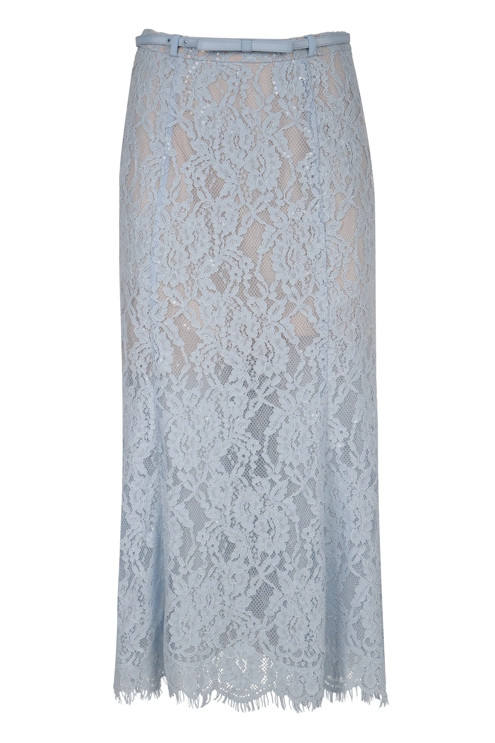 Broderie midi skirt