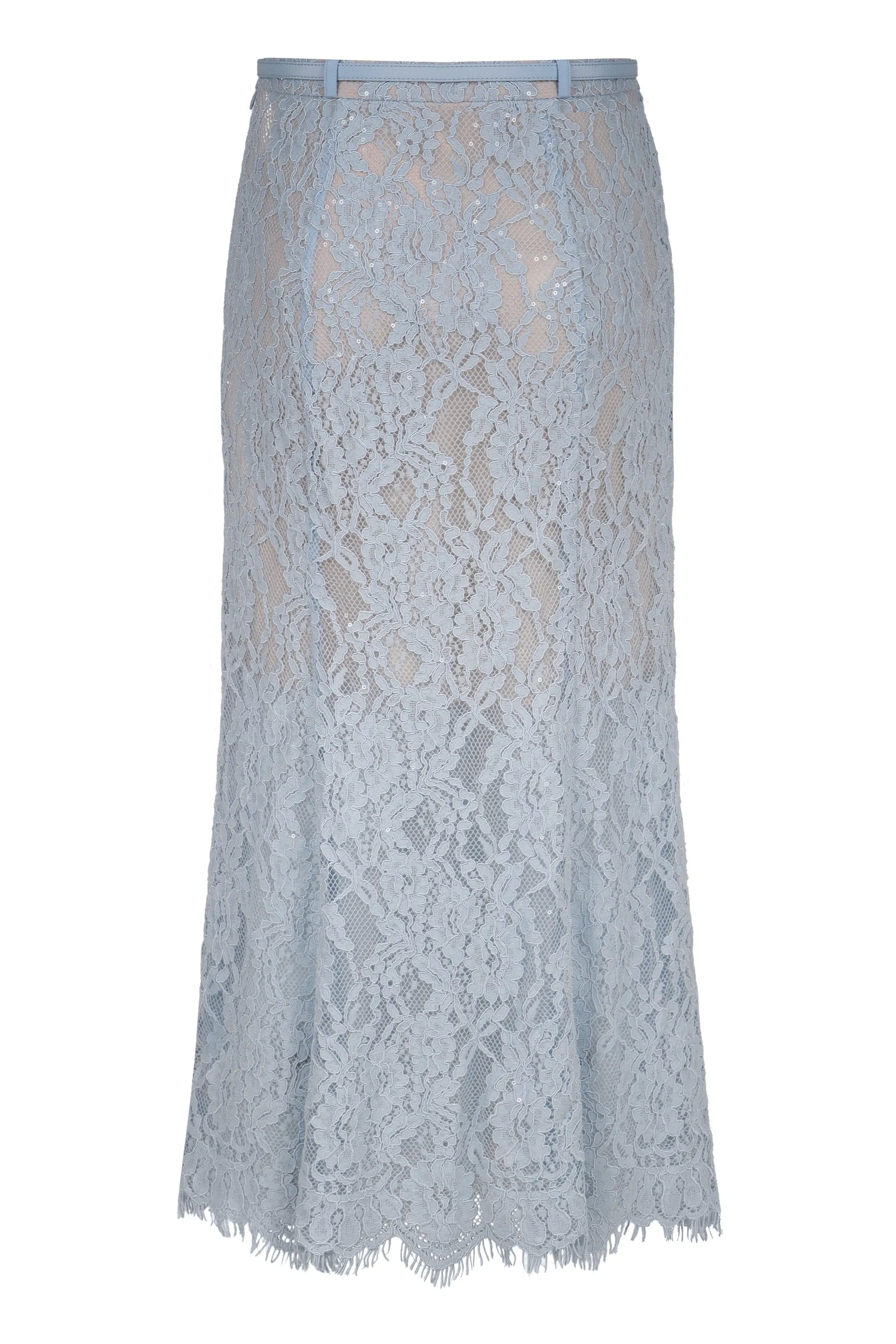 Broderie midi skirt