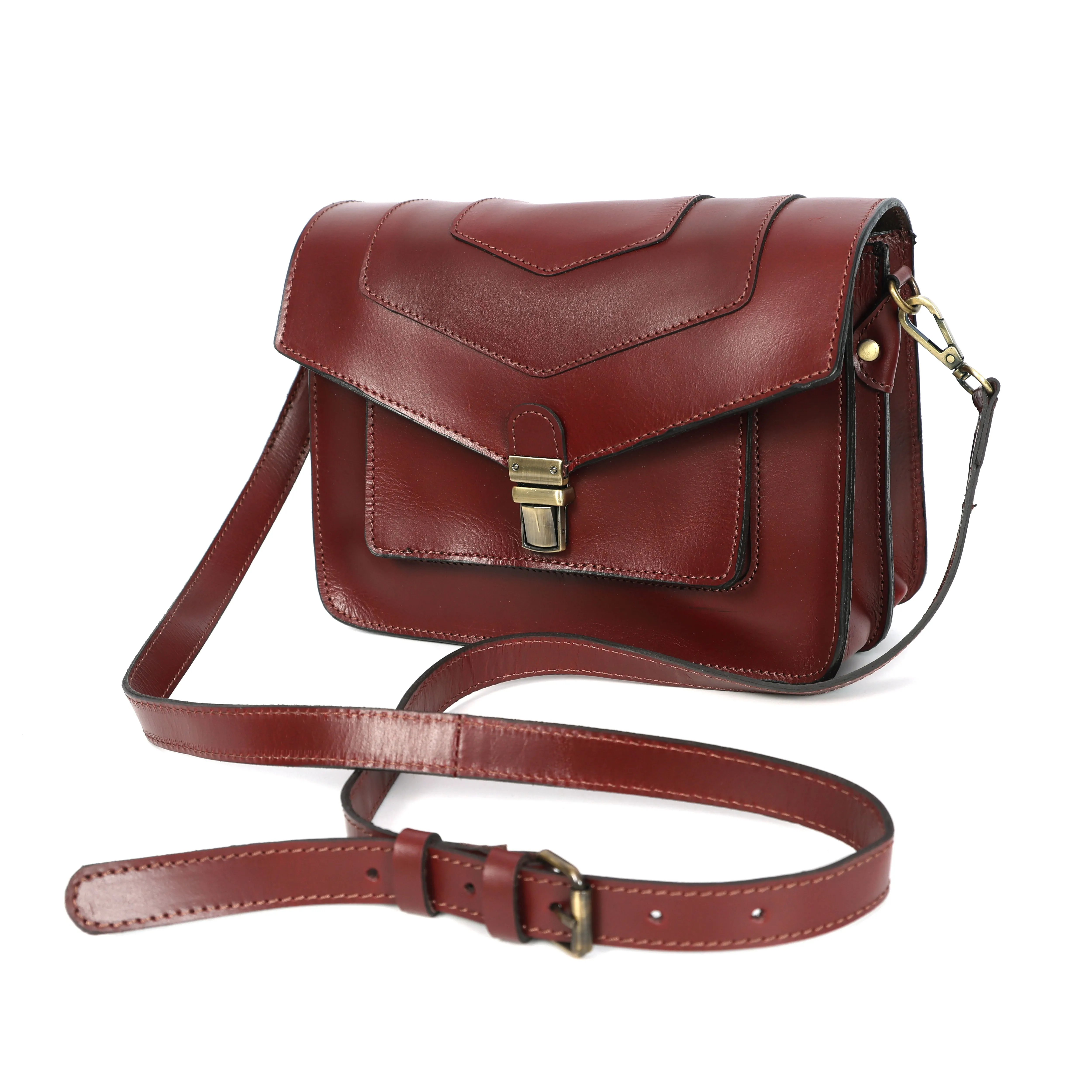 Brown Leather Sling Bag – Stylish Crossbody Bag for Men & Women.BG-1635