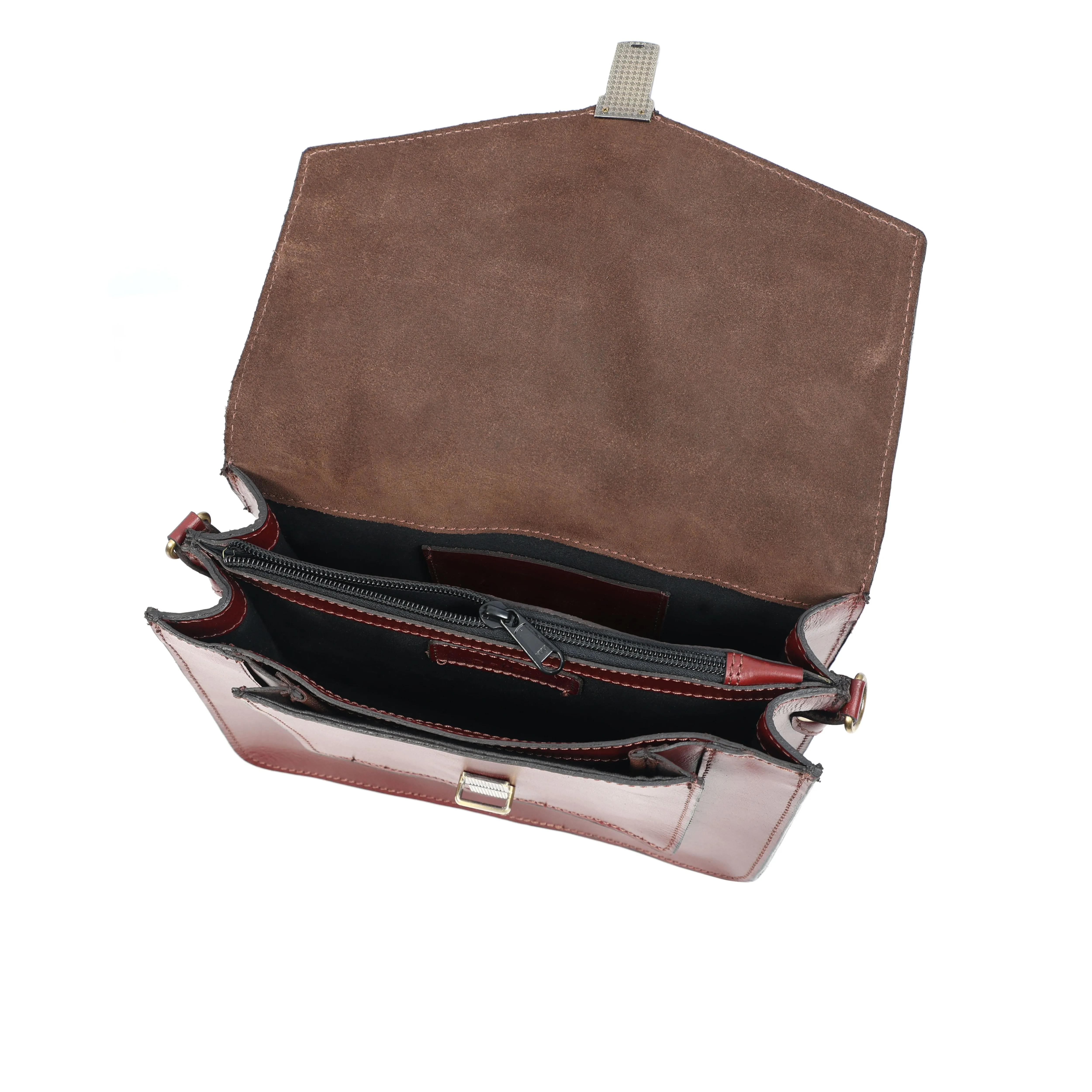 Brown Leather Sling Bag – Stylish Crossbody Bag for Men & Women.BG-1635