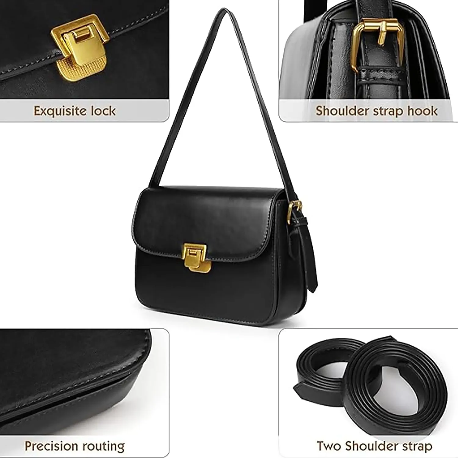 Brown Purses for Women Black Shoulder Purse Vintage Bags Trendy Women's Red Small Tote Handbags