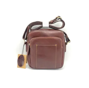 Buffered leather shoulder bag, for men, art. TA4812