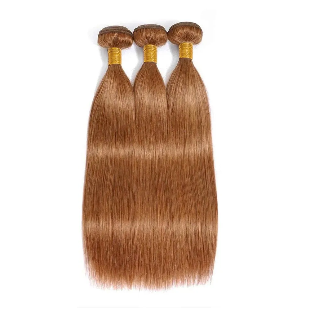 Bundles Human Hair 18 20 22 Inch Body Wave Brown 30 Color Human Hair Bundles 12A Unprocessed Brazilian Virgin Hair Quick Weave Bundles for Black Women