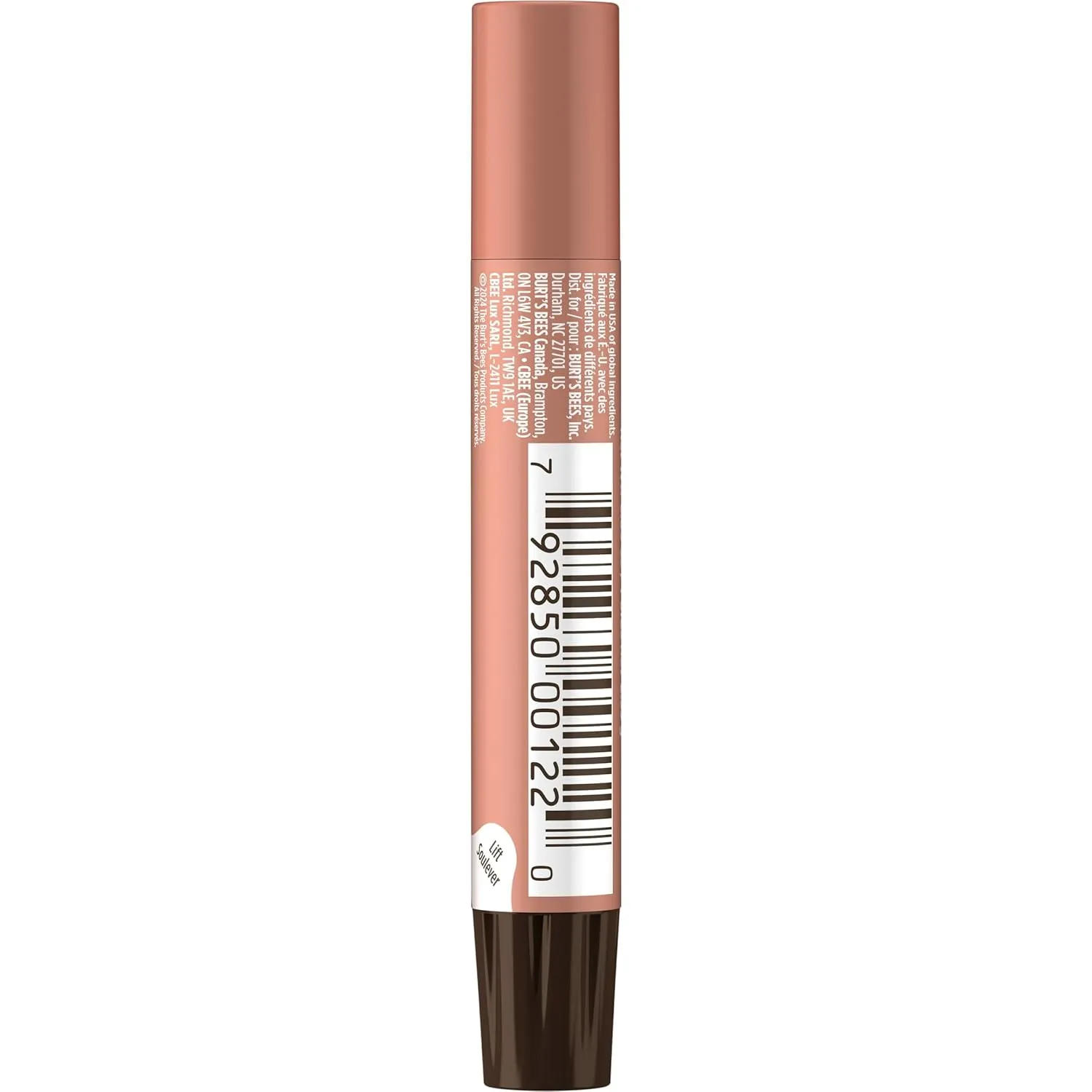 Burt's Bees Shimmer Lip Tint Set, Tinted Lip Balm Stick, Moisturizing for All Day Hydration with Natural Origin Glowy Pigmented Finish & Buildable Color, Caramel (4-Pack)